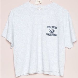 Yosemite Campground Crop Tee